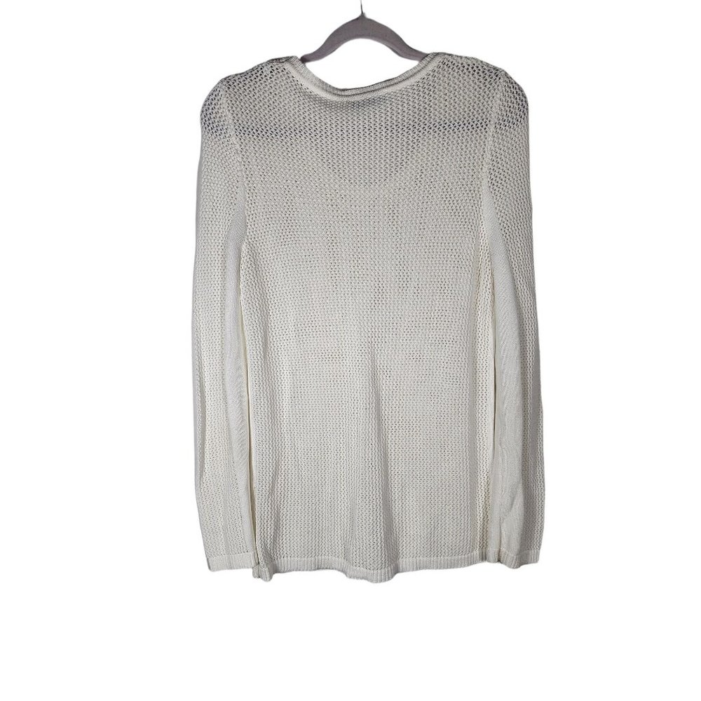 Sandro Fringe Sweater Top Longsleeve Shirt 2 US Medium - Picture 4 of 4